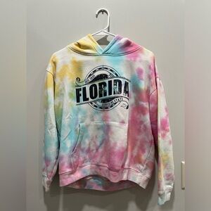 Girls Florida Tie Dye Hoodie